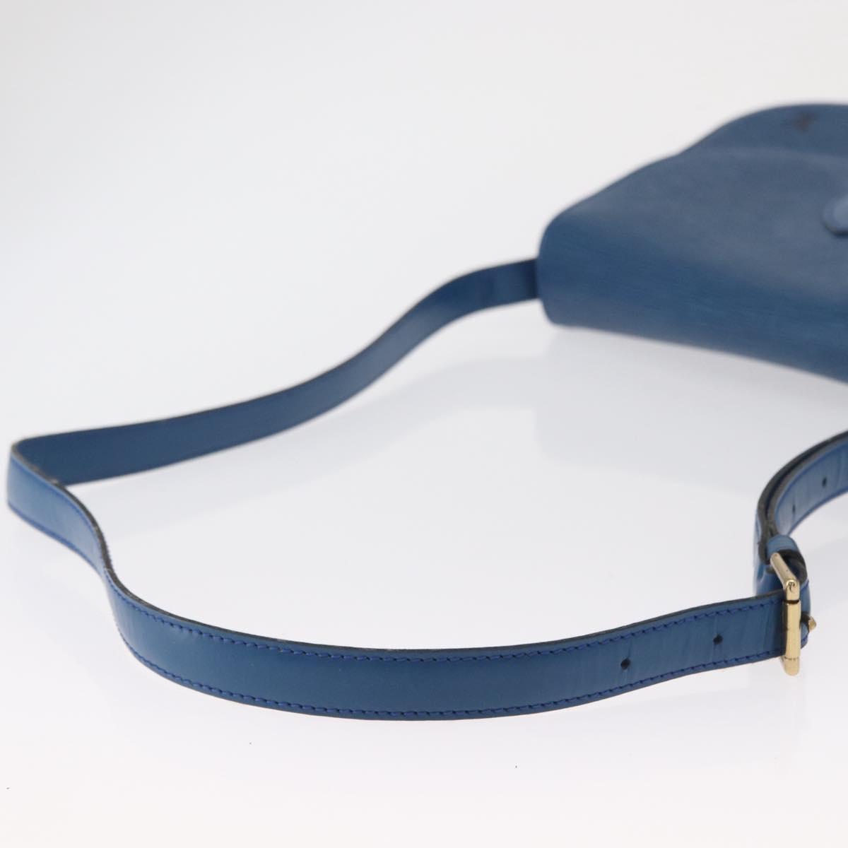 LOUIS VUITTON Epi Saint Cloud GM Shoulder Bag Toledo Blue M52195 LV Auth 165711