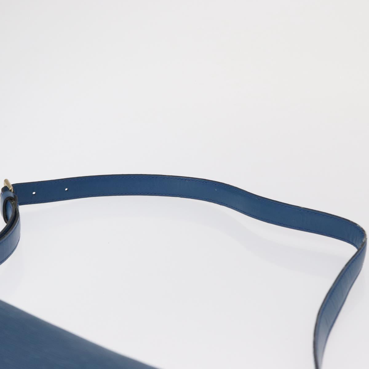 LOUIS VUITTON Epi Saint Cloud GM Shoulder Bag Toledo Blue M52195 LV Auth 165711