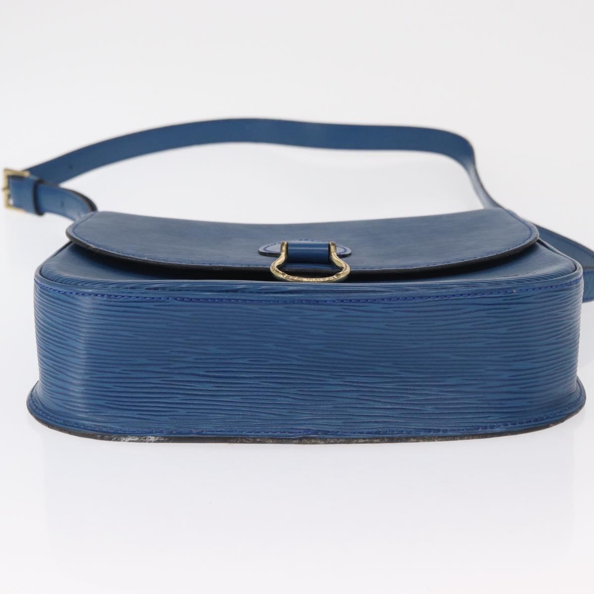 LOUIS VUITTON Epi Saint Cloud GM Shoulder Bag Toledo Blue M52195 LV Auth 165711