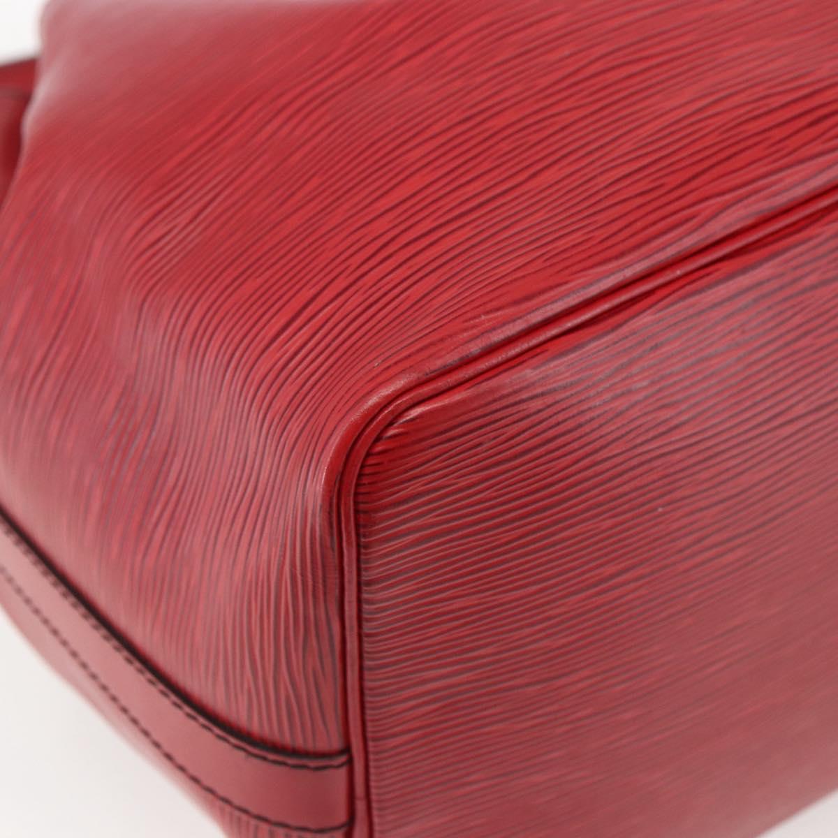 LOUIS VUITTON Epi Petit Noe Shoulder Bag Red M44107 LV Auth 165713