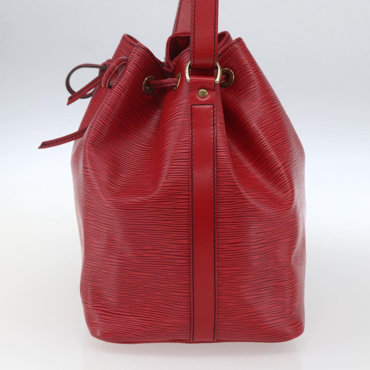 LOUIS VUITTON Epi Petit Noe Shoulder Bag Red M44107 LV Auth 165713