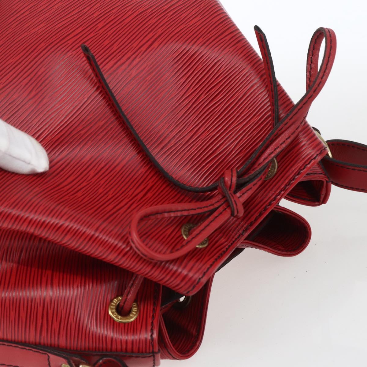 LOUIS VUITTON Epi Petit Noe Shoulder Bag Red M44107 LV Auth 165713