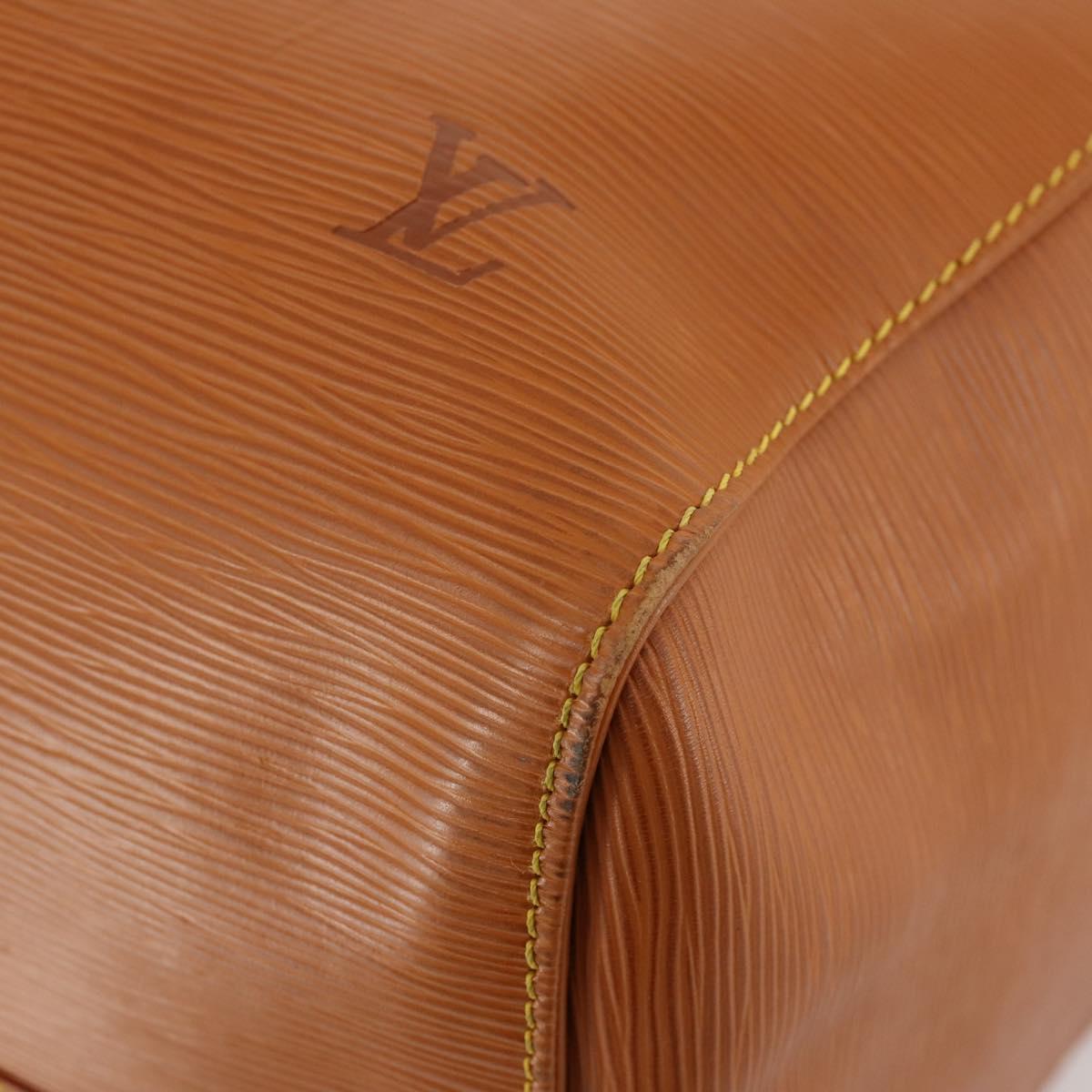 LOUIS VUITTON Epi Keepall 50 Boston Bag Brown M42968 LV Auth 165716A