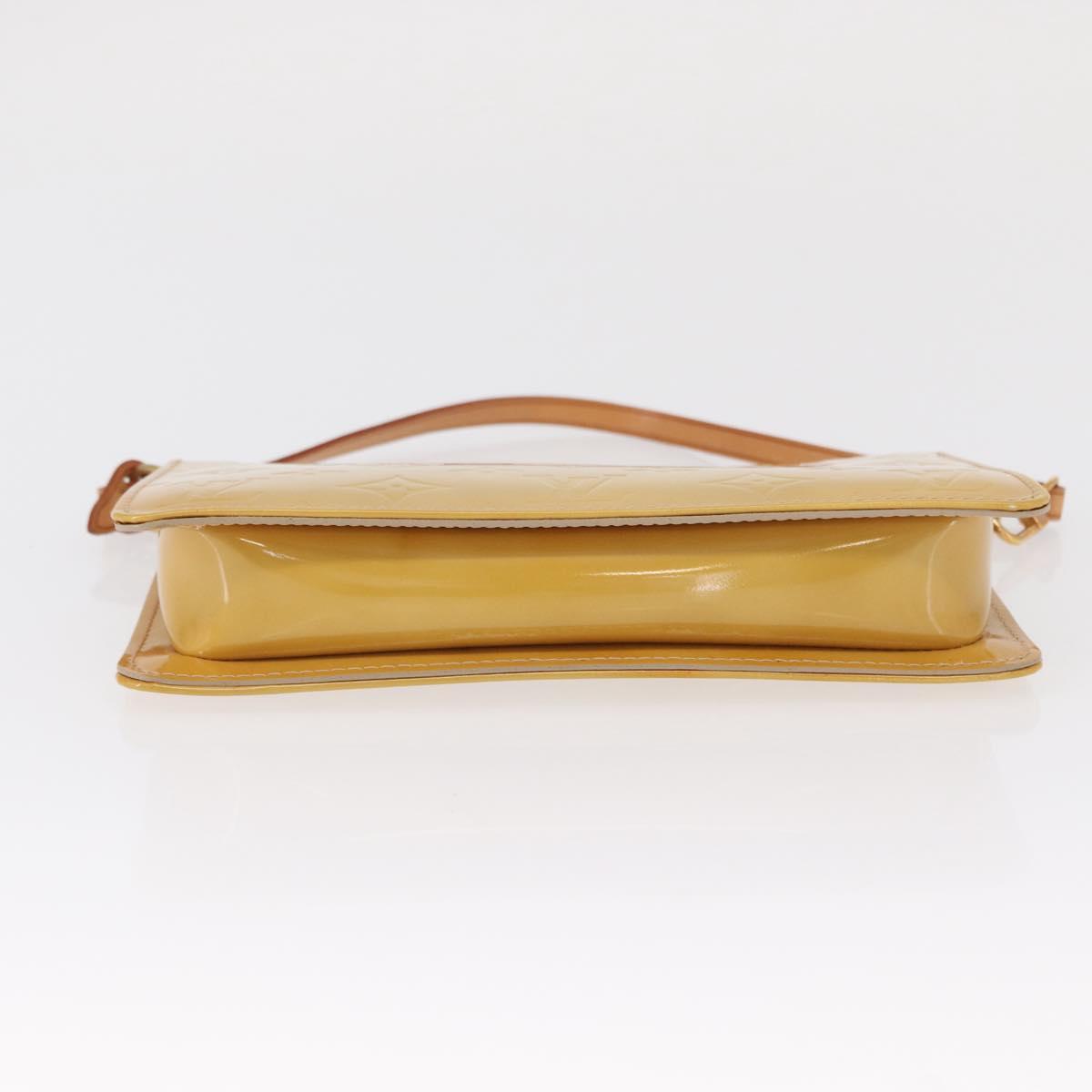 LOUIS VUITTON Monogram Vernis Lexington Accessory Pouch Beige M91010 Auth 165721