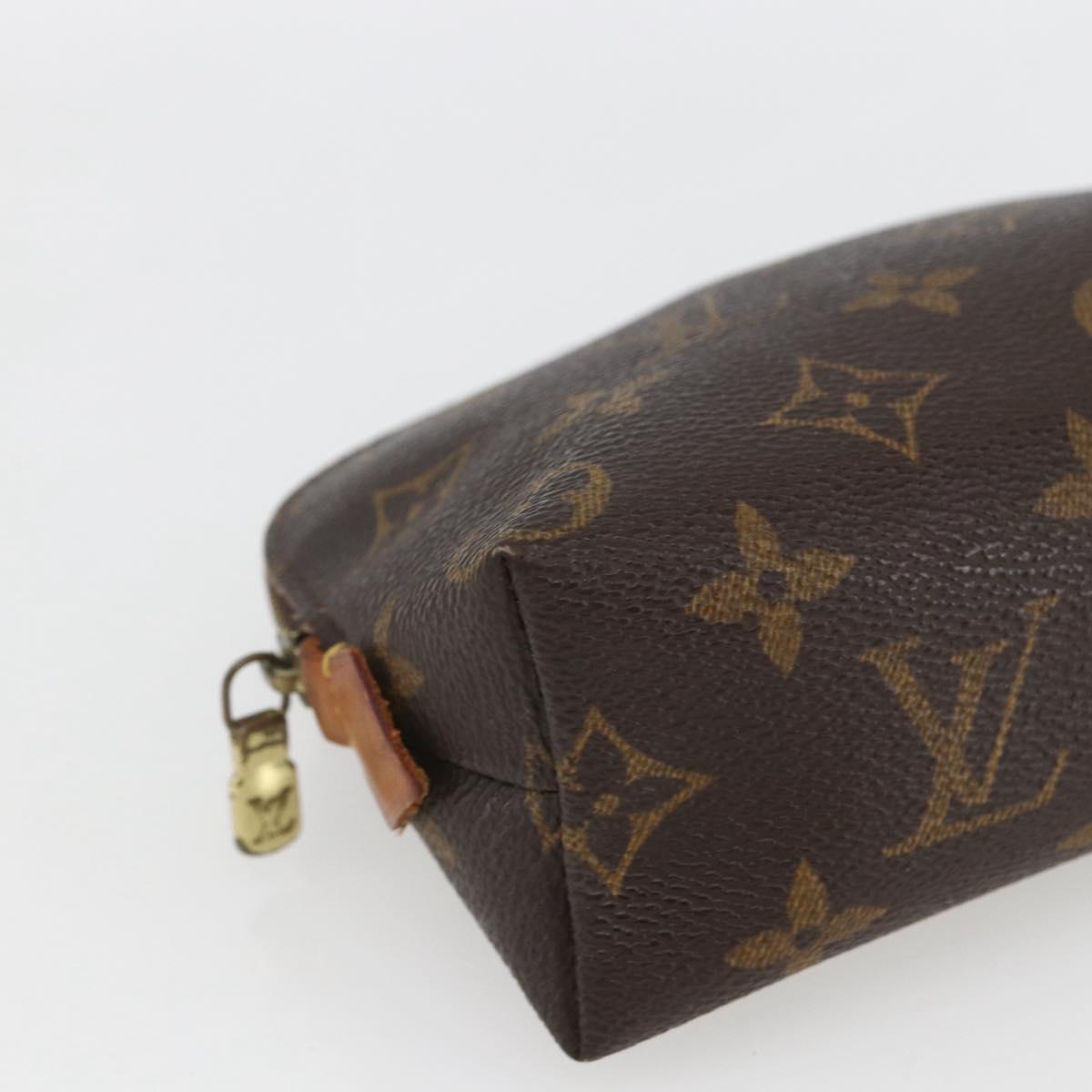 LOUIS VUITTON Monogram Pochette Cosmetic PM Pouch M43998 LV Auth 165725