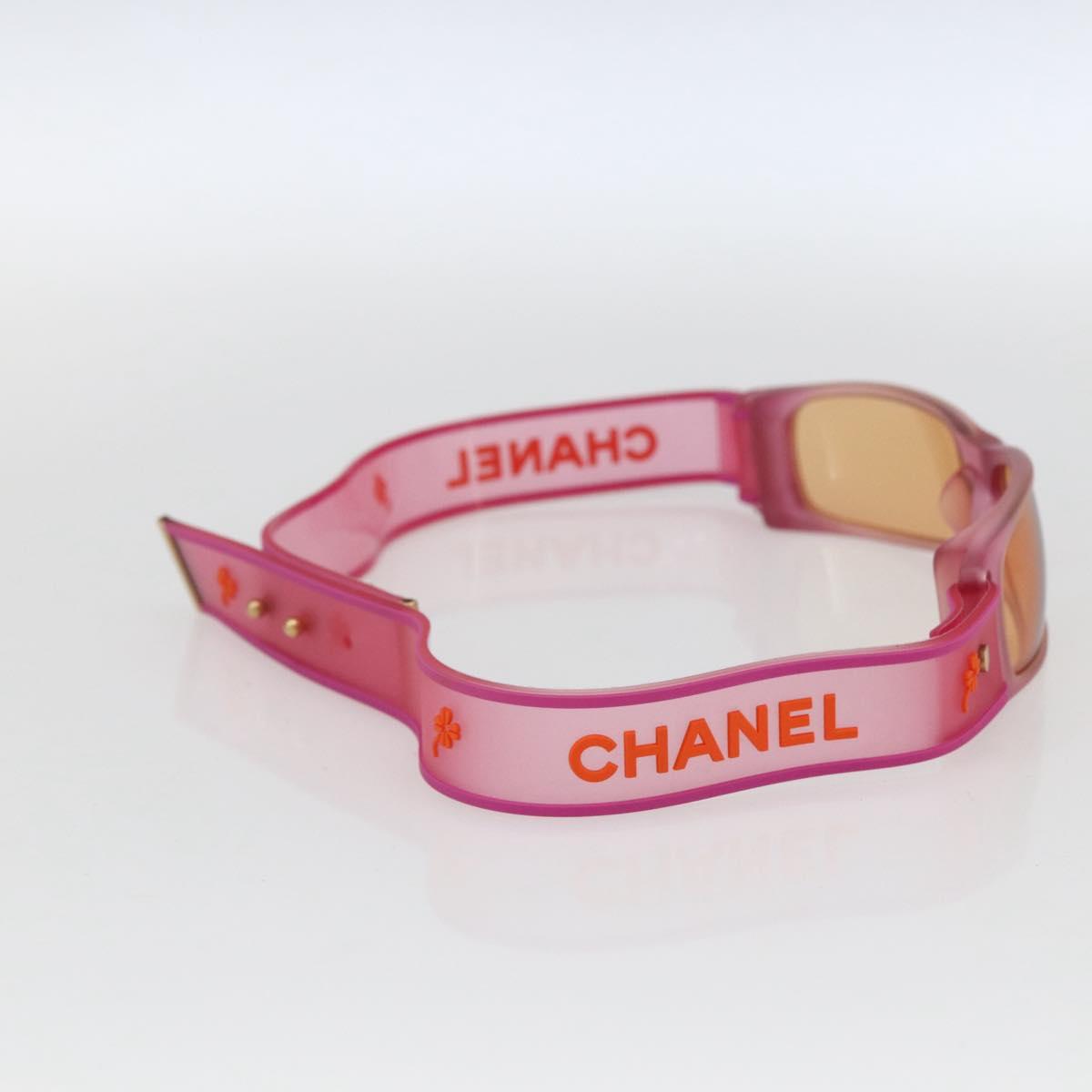 CHANEL Sunglasses Rubber Pink CC Auth 165731V