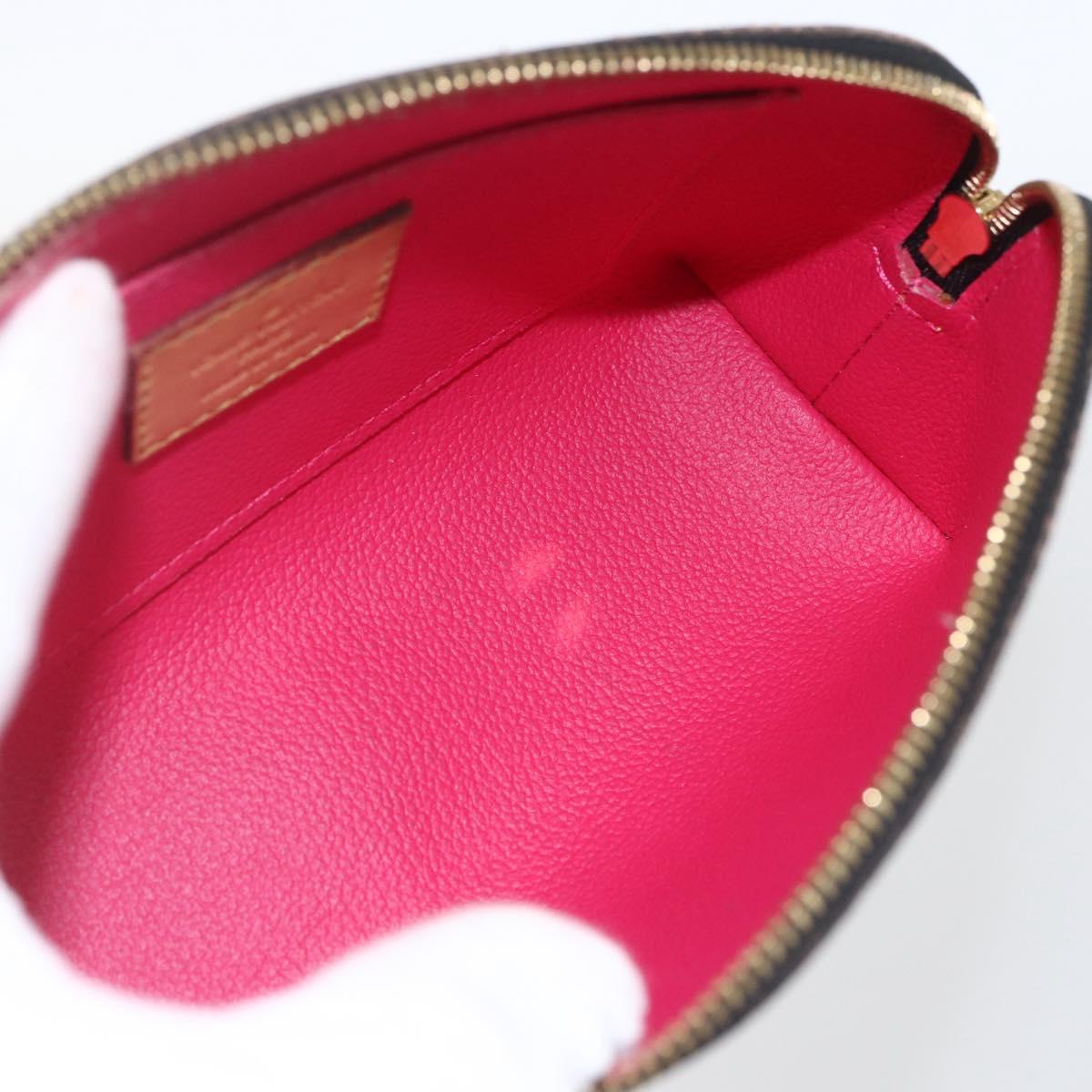 LOUIS VUITTON Multicolor Pochette Cosmetic Pouch Black M47355 LV Auth 165735V