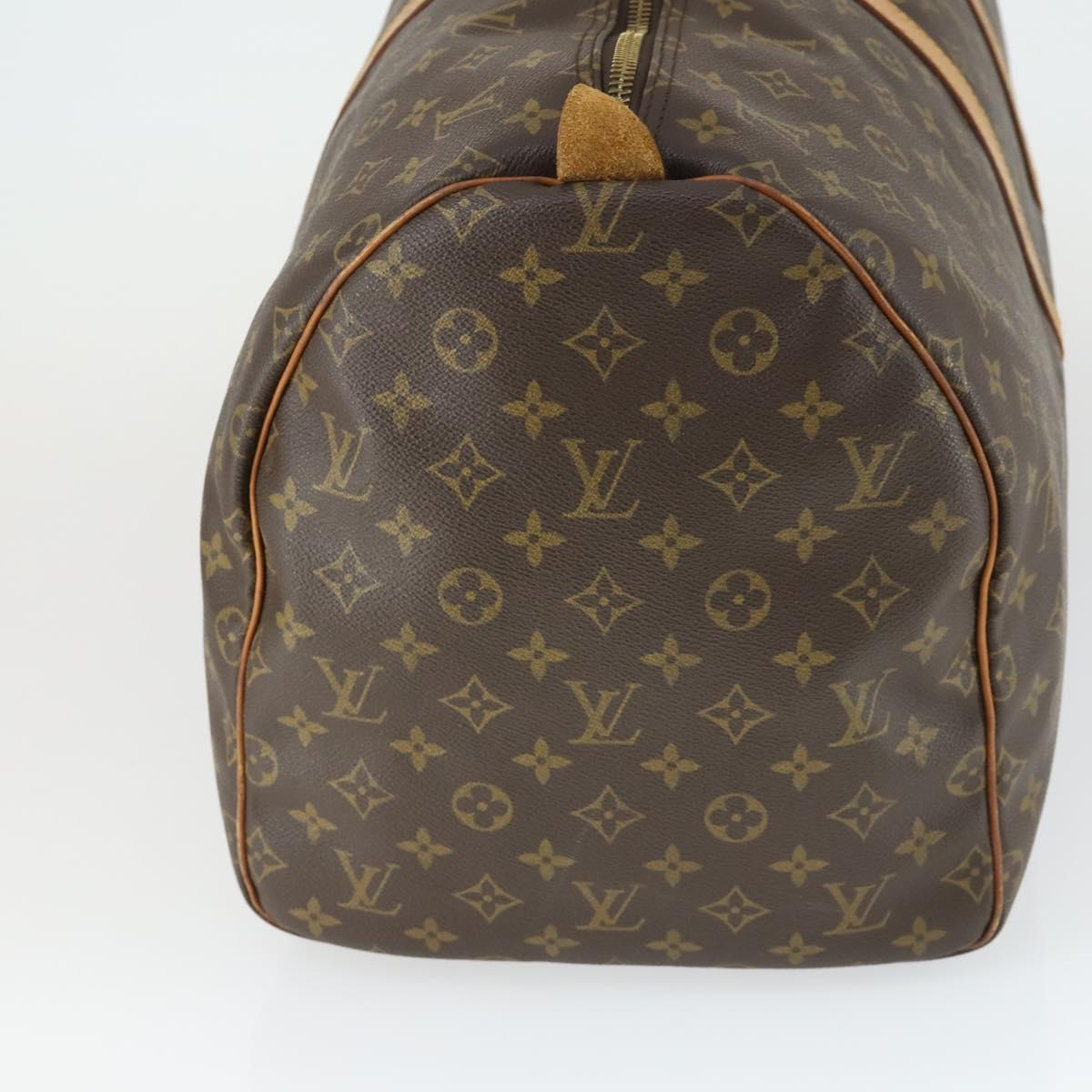 LOUIS VUITTON Monogram Keepall 55 Boston Bag M41424 LV Auth 165741
