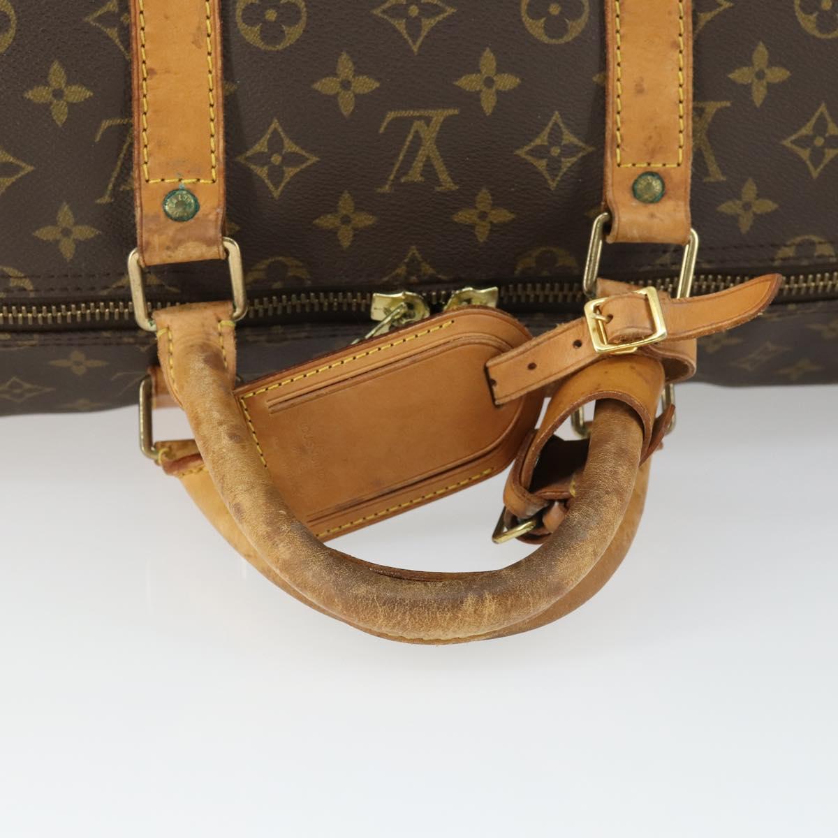 LOUIS VUITTON Monogram Keepall 55 Boston Bag M41424 LV Auth 165741