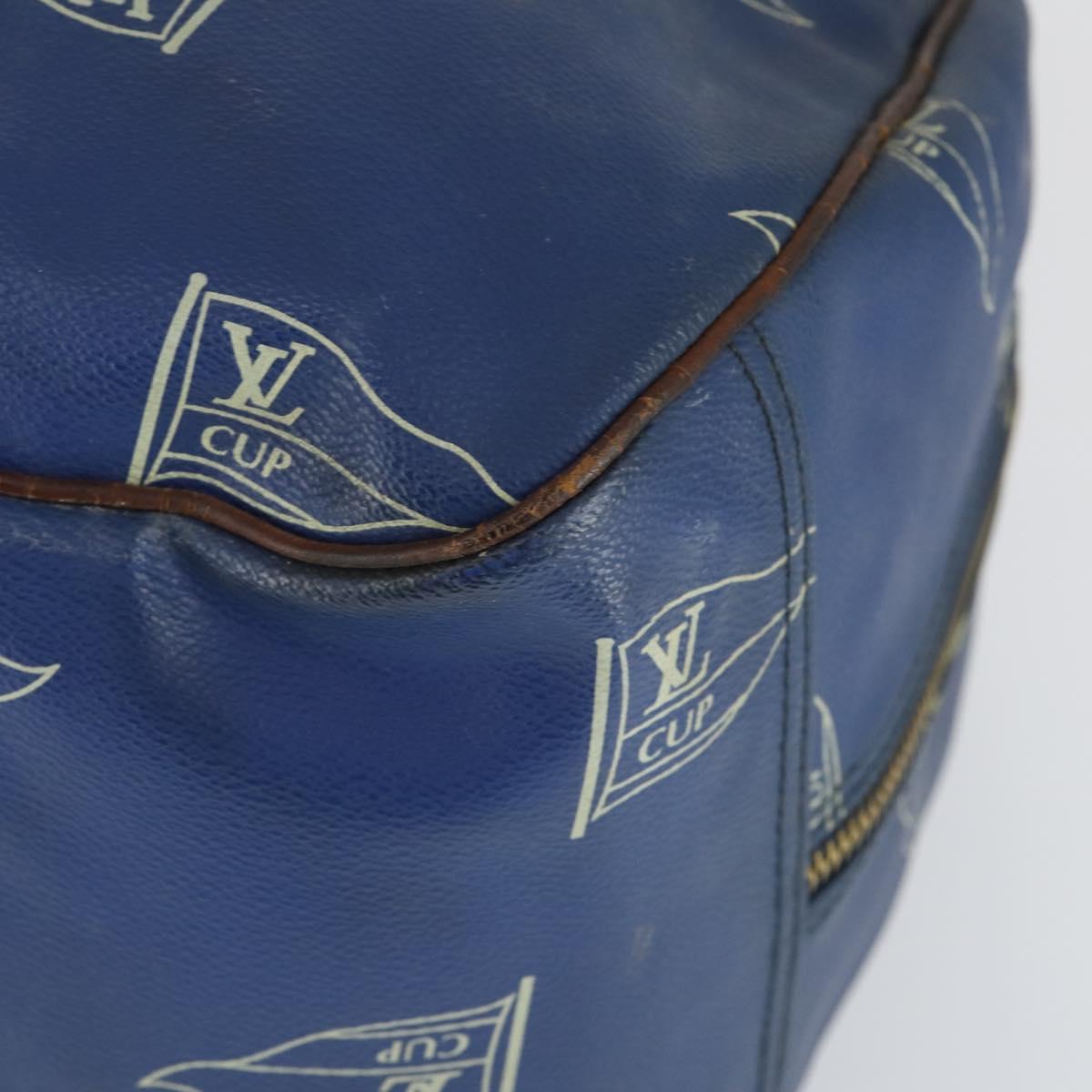 LOUIS VUITTON LV Cup Boston Bag Blue LV Auth 165742
