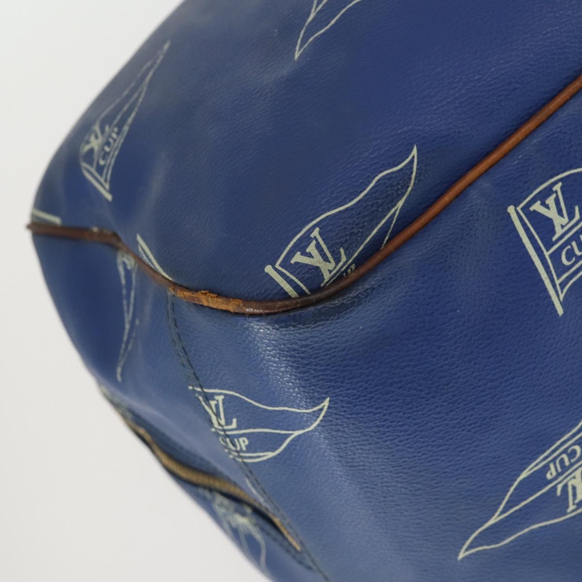 LOUIS VUITTON LV Cup Boston Bag Blue LV Auth 165742