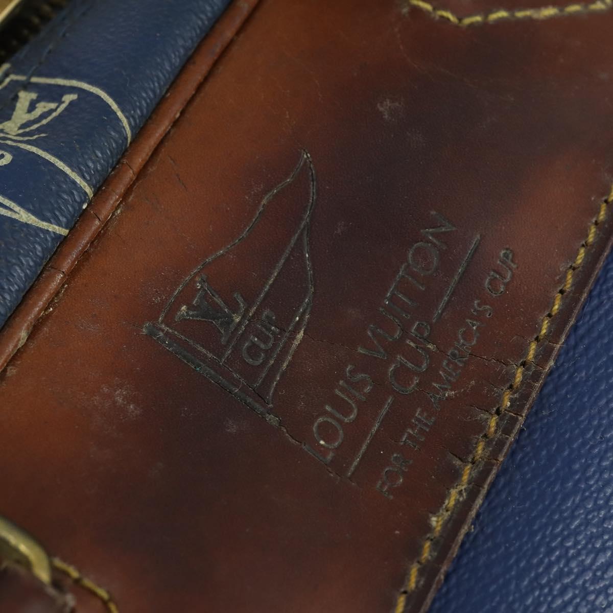 LOUIS VUITTON LV Cup Boston Bag Blue LV Auth 165742