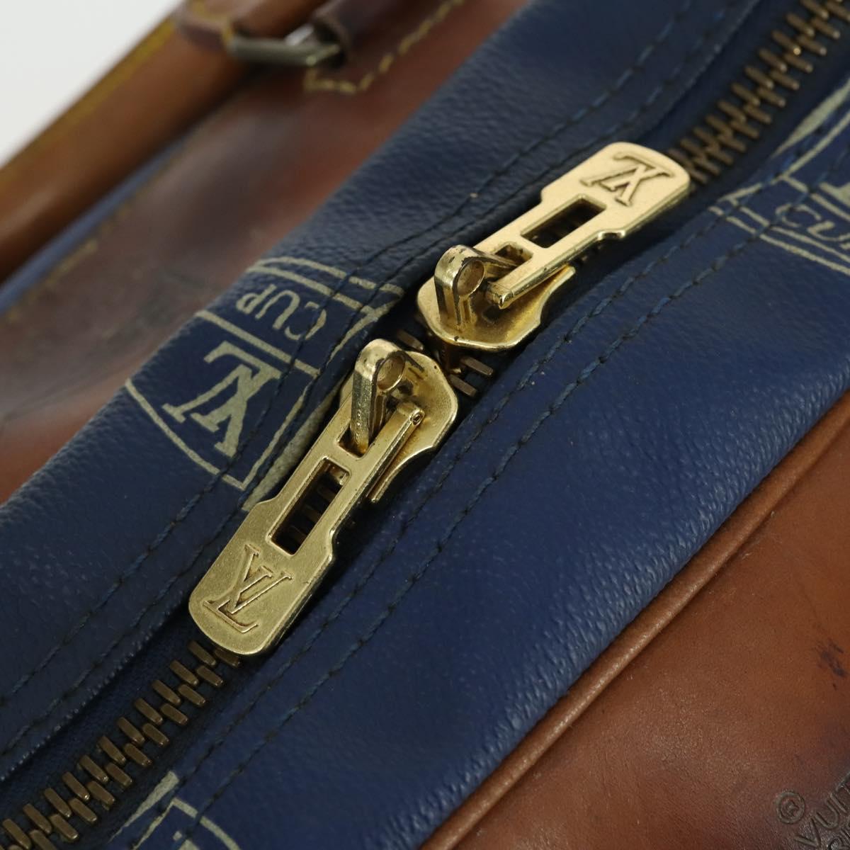 LOUIS VUITTON LV Cup Boston Bag Blue LV Auth 165742