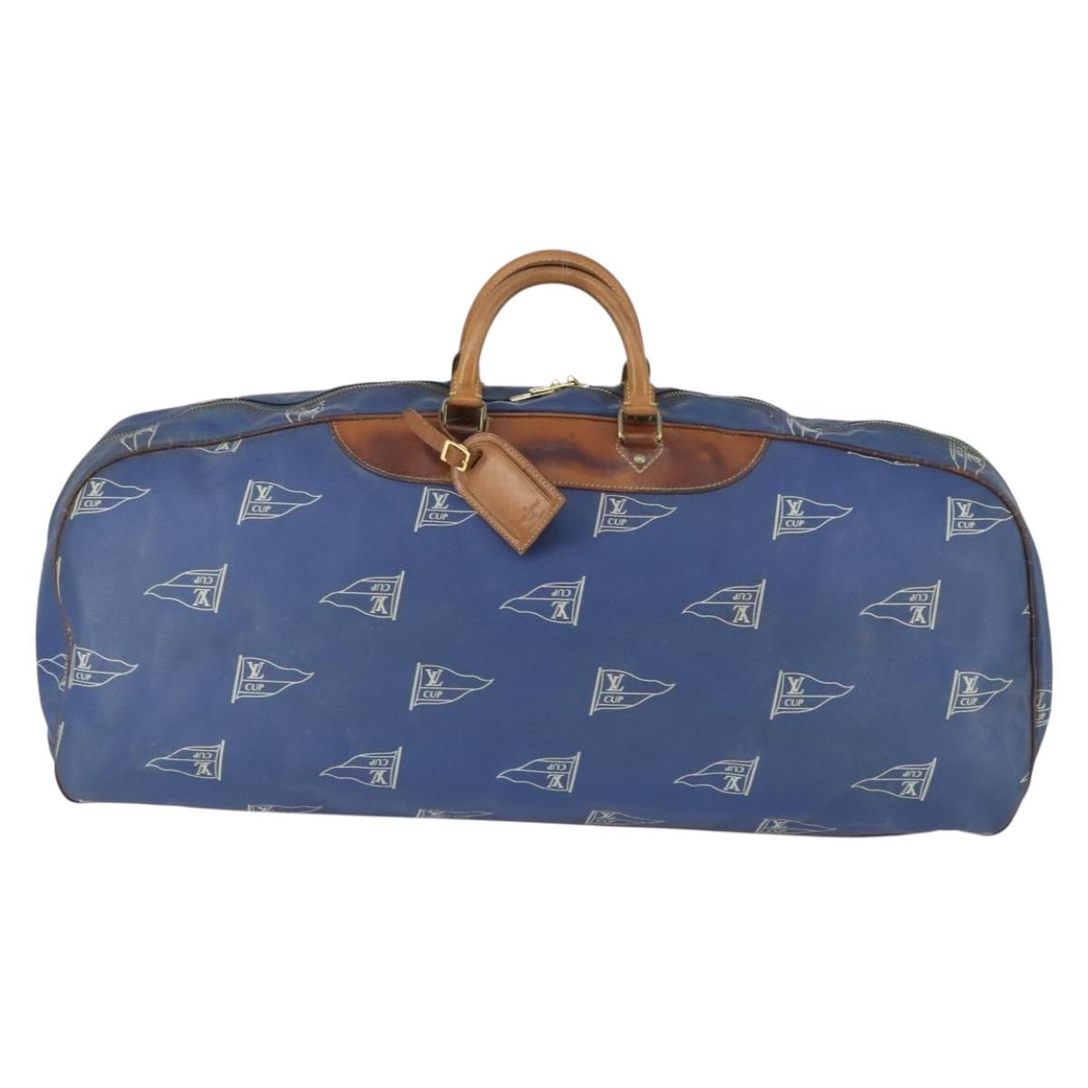 LOUIS VUITTON LV Cup Boston Bag Blue LV Auth 165742
