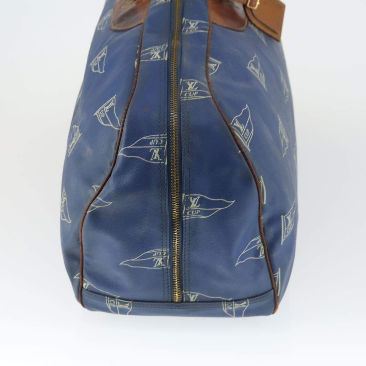 LOUIS VUITTON LV Cup Boston Bag Blue LV Auth 165742