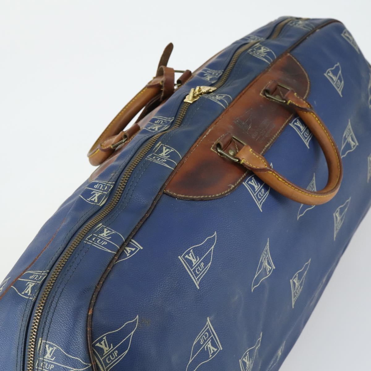LOUIS VUITTON LV Cup Boston Bag Blue LV Auth 165742