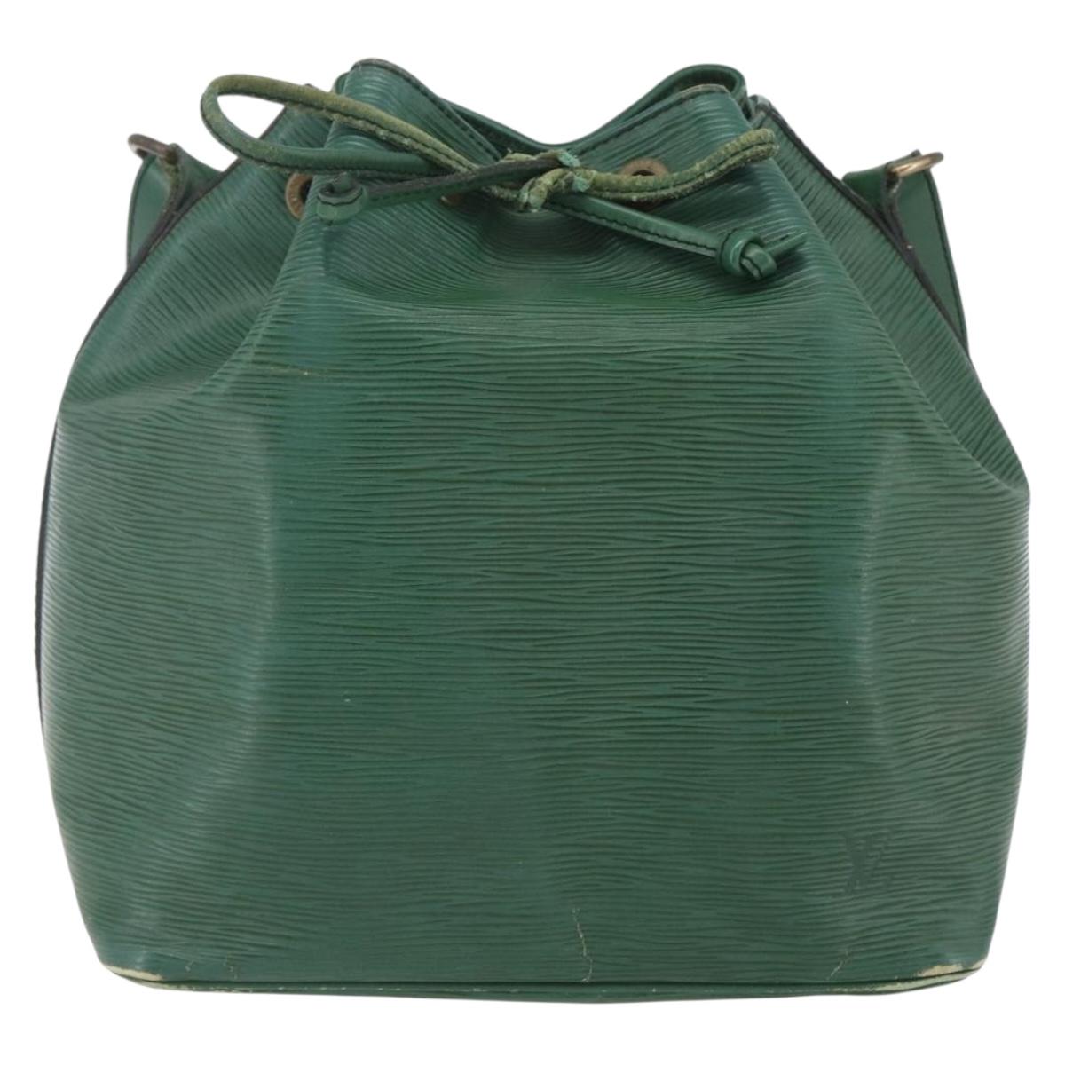 LOUIS VUITTON Epi Petit Noe Shoulder Bag Green M44104 LV Auth 165746
