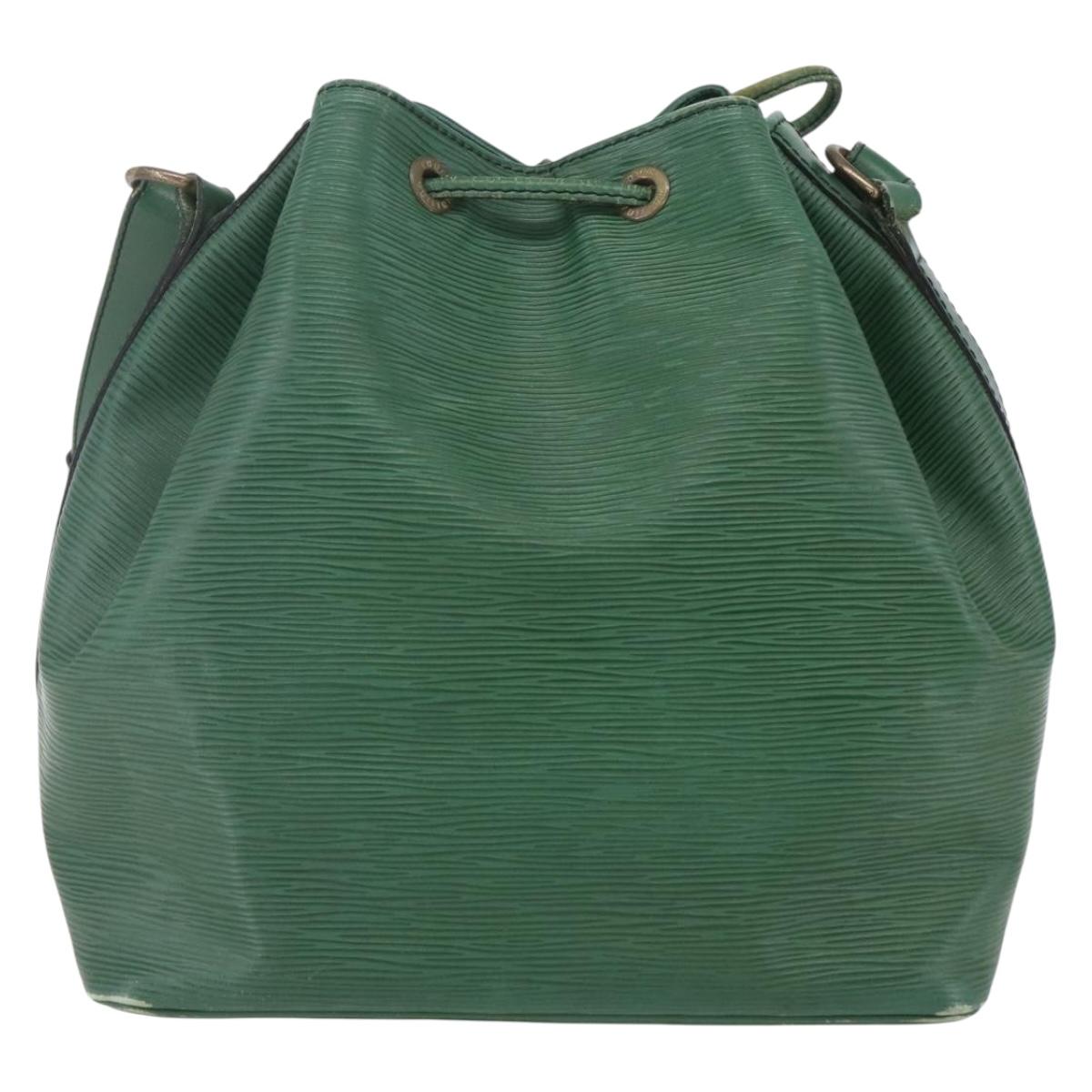 LOUIS VUITTON Epi Petit Noe Shoulder Bag Green M44104 LV Auth 165746