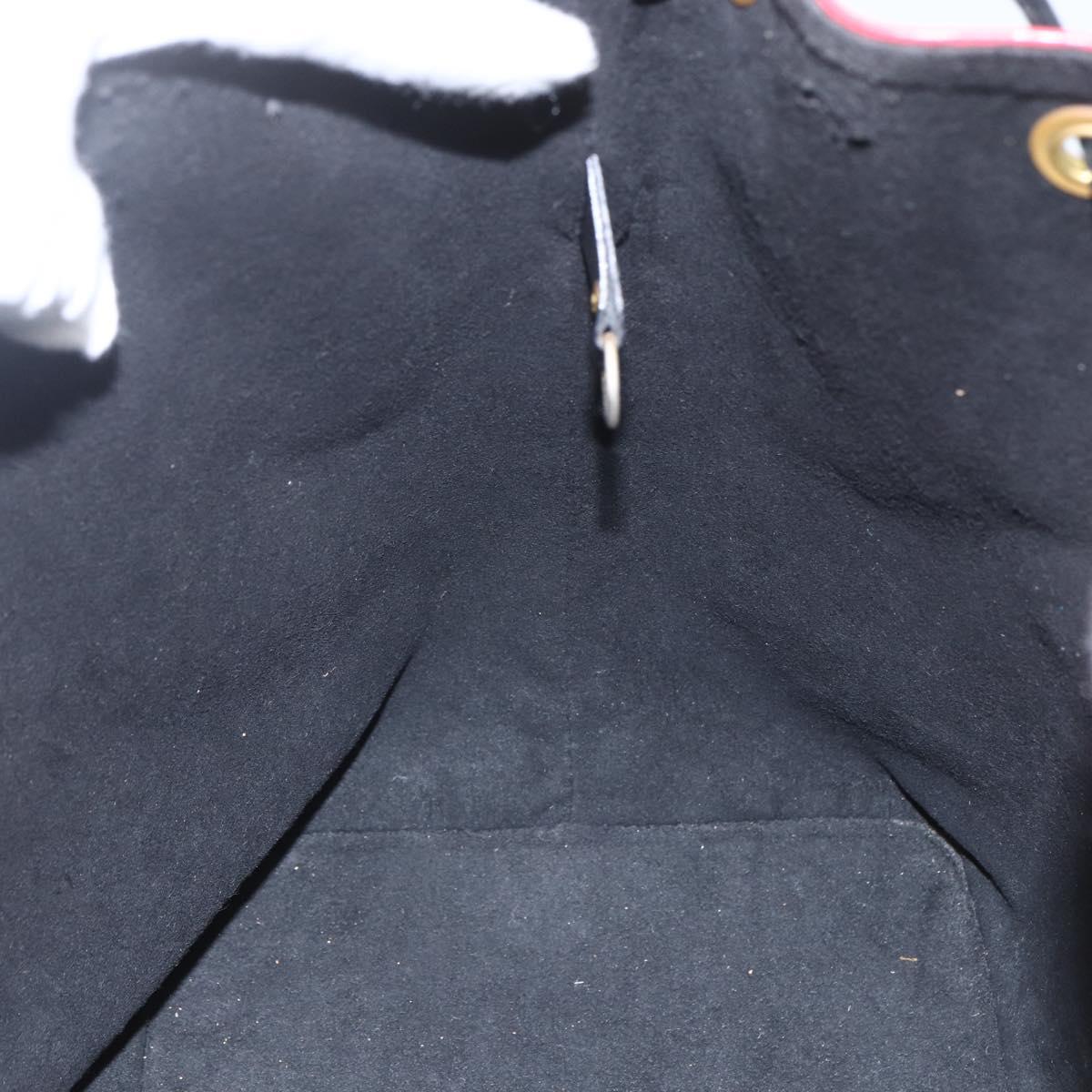 LOUIS VUITTON Epi Petit Noe Shoulder Bag Bicolor Black Red M44017 LV Auth 165754