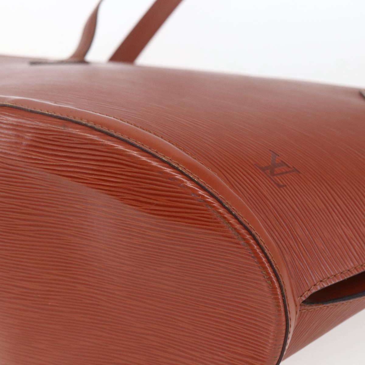 LOUIS VUITTON Epi Saint Jacques Shopping Shoulder Bag Brown M52263 Auth 165764