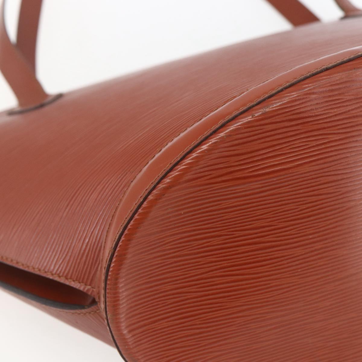 LOUIS VUITTON Epi Saint Jacques Shopping Shoulder Bag Brown M52263 Auth 165764