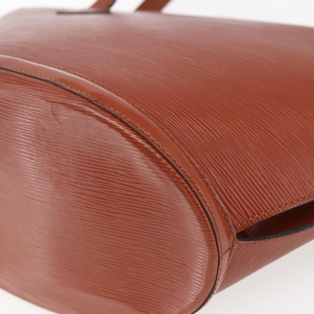 LOUIS VUITTON Epi Saint Jacques Shopping Shoulder Bag Brown M52263 Auth 165764