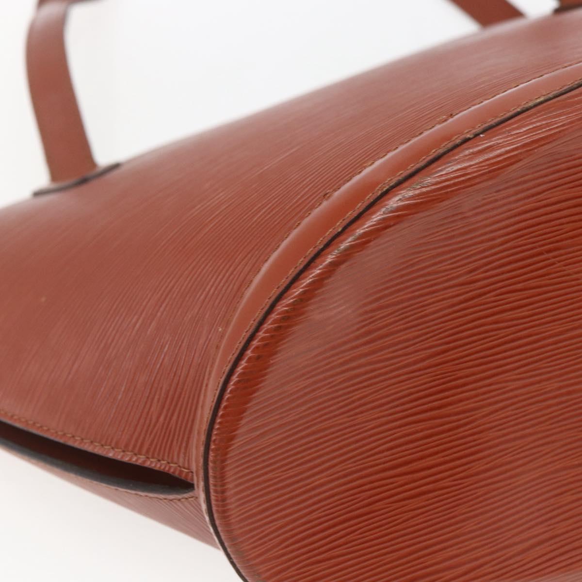LOUIS VUITTON Epi Saint Jacques Shopping Shoulder Bag Brown M52263 Auth 165764