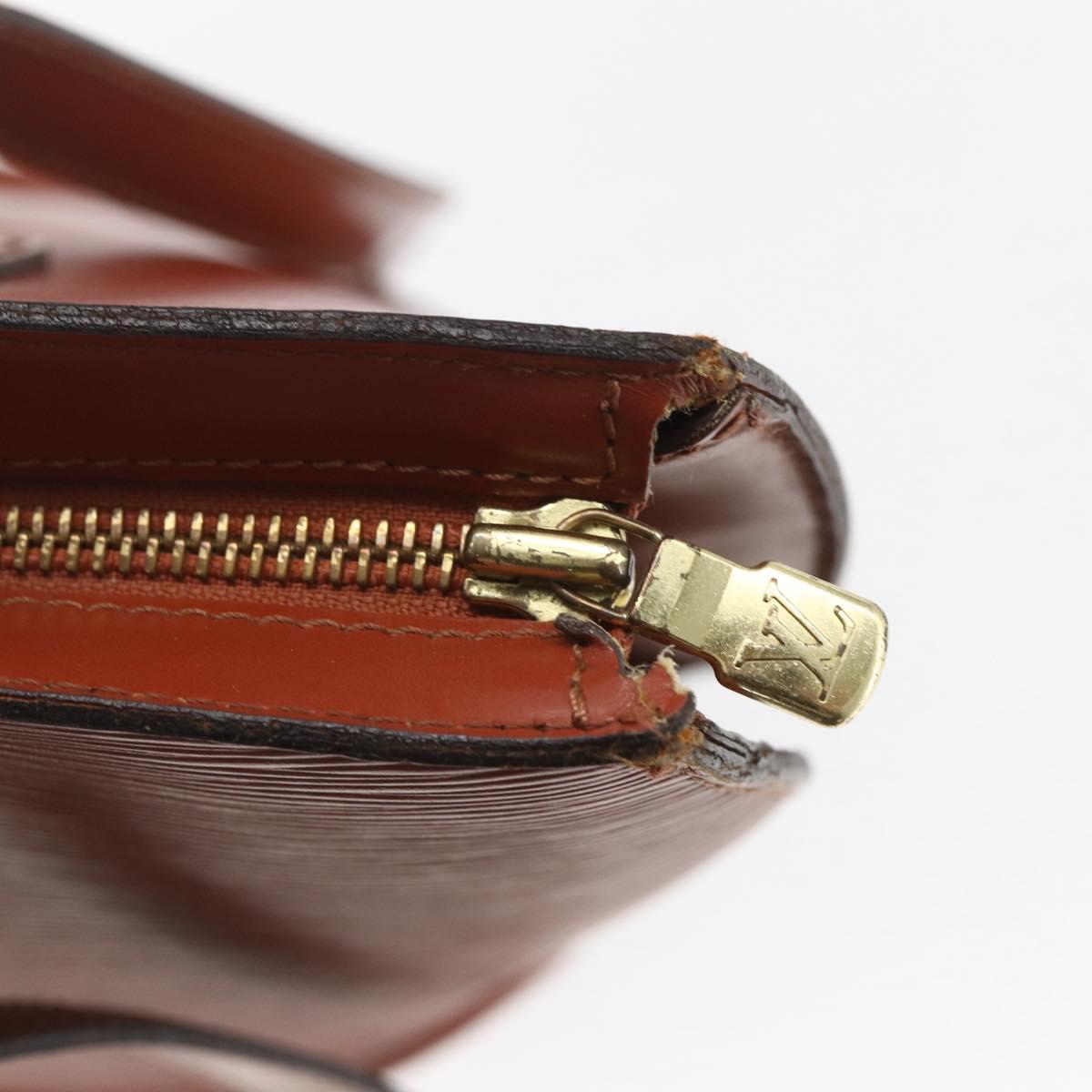 LOUIS VUITTON Epi Saint Jacques Shopping Shoulder Bag Brown M52263 Auth 165764