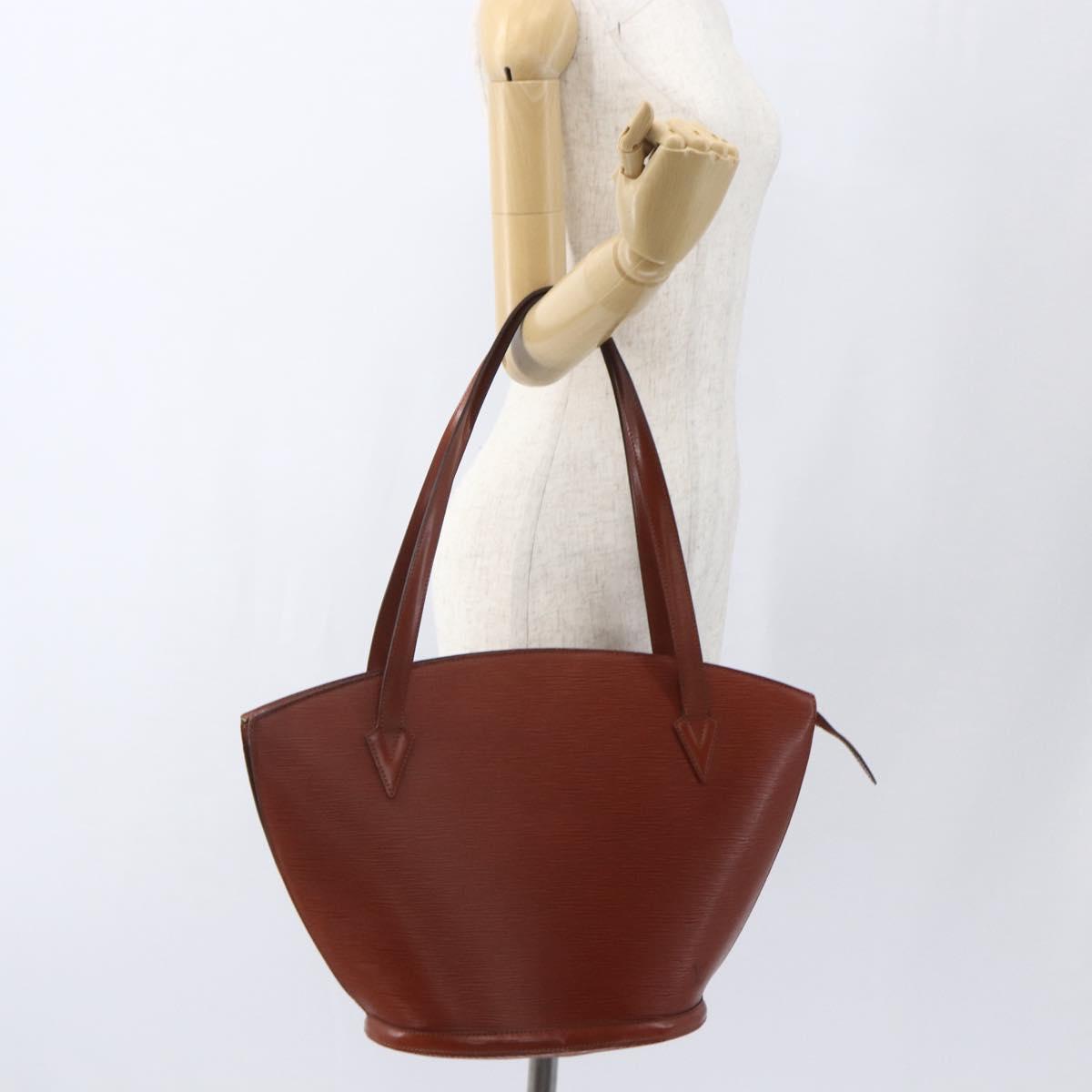 LOUIS VUITTON Epi Saint Jacques Shopping Shoulder Bag Brown M52263 Auth 165764