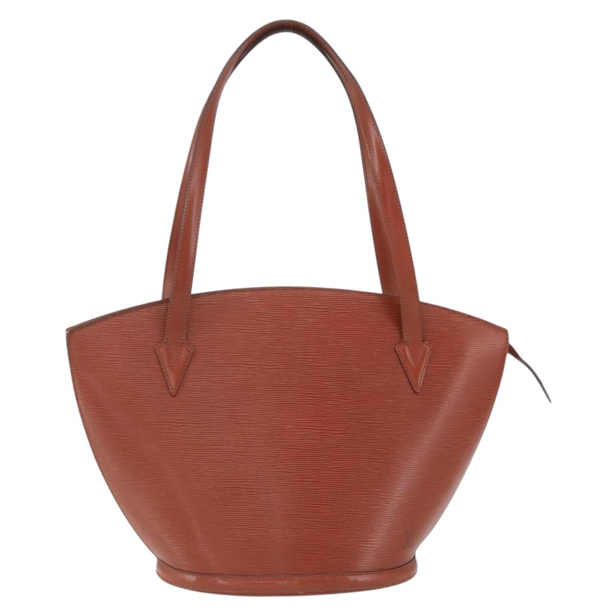 LOUIS VUITTON Epi Saint Jacques Shopping Shoulder Bag Brown M52263 Auth 165764
