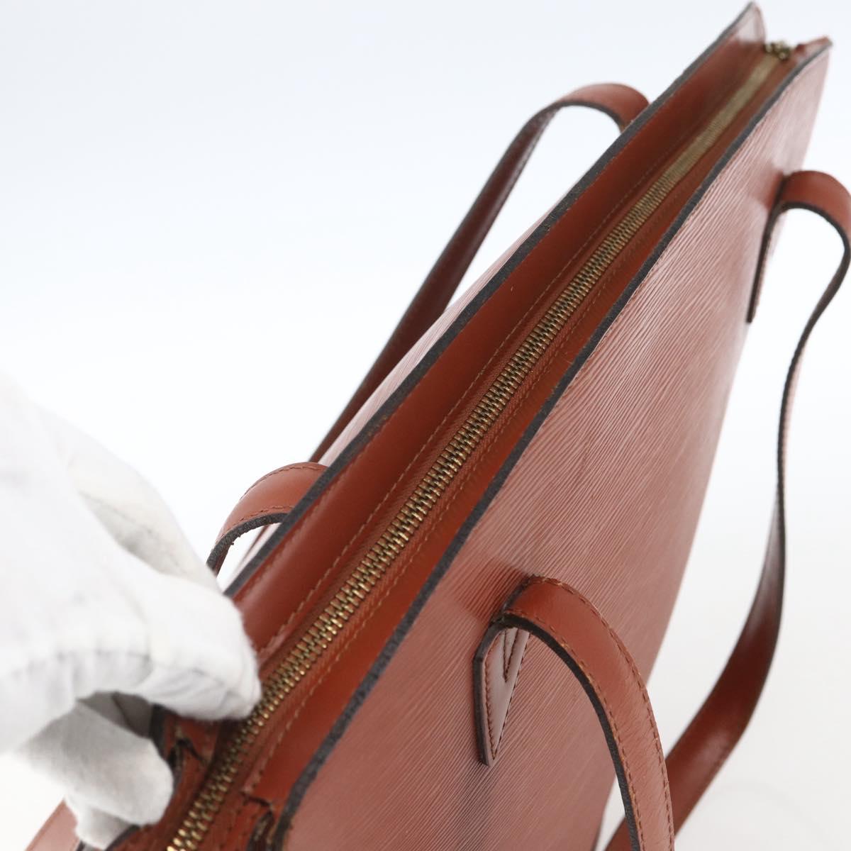 LOUIS VUITTON Epi Saint Jacques Shopping Shoulder Bag Brown M52263 Auth 165764