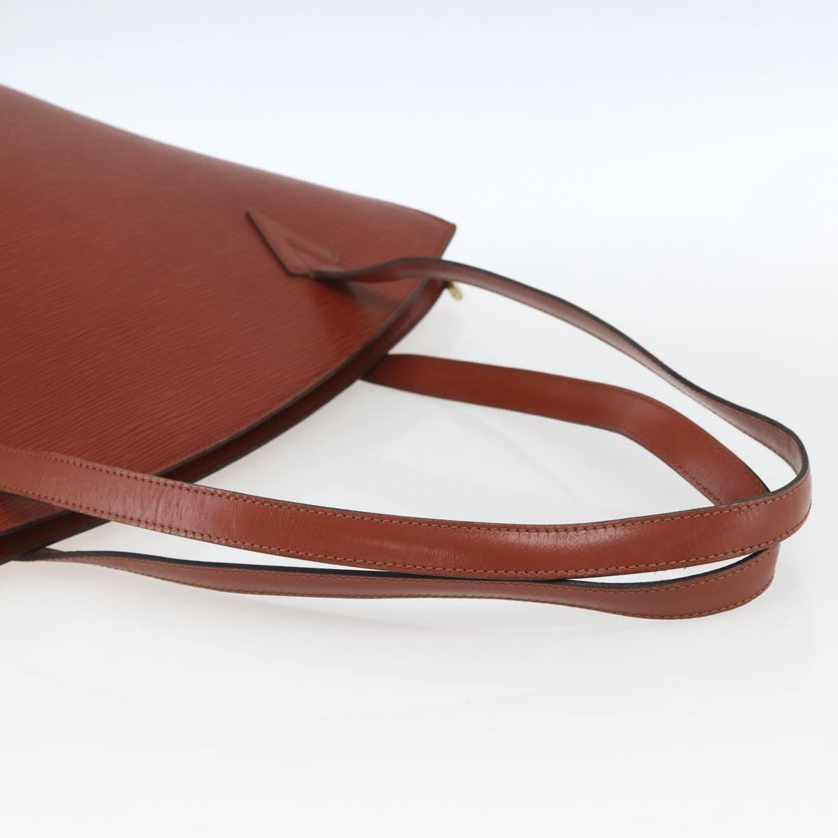 LOUIS VUITTON Epi Saint Jacques Shopping Shoulder Bag Brown M52263 Auth 165764