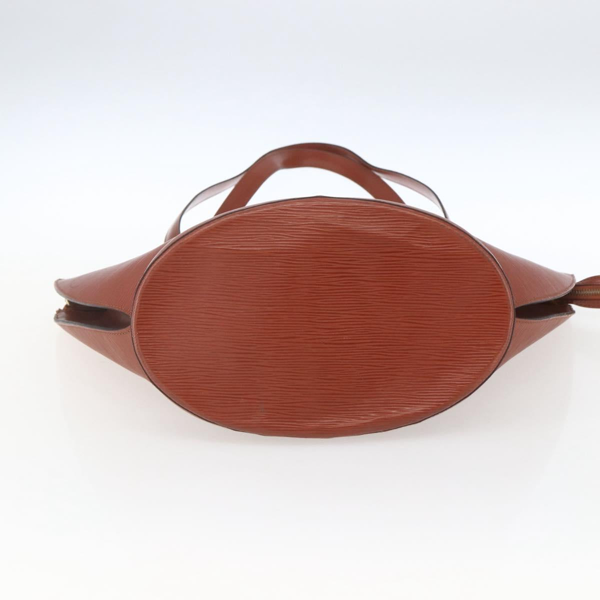 LOUIS VUITTON Epi Saint Jacques Shopping Shoulder Bag Brown M52263 Auth 165764