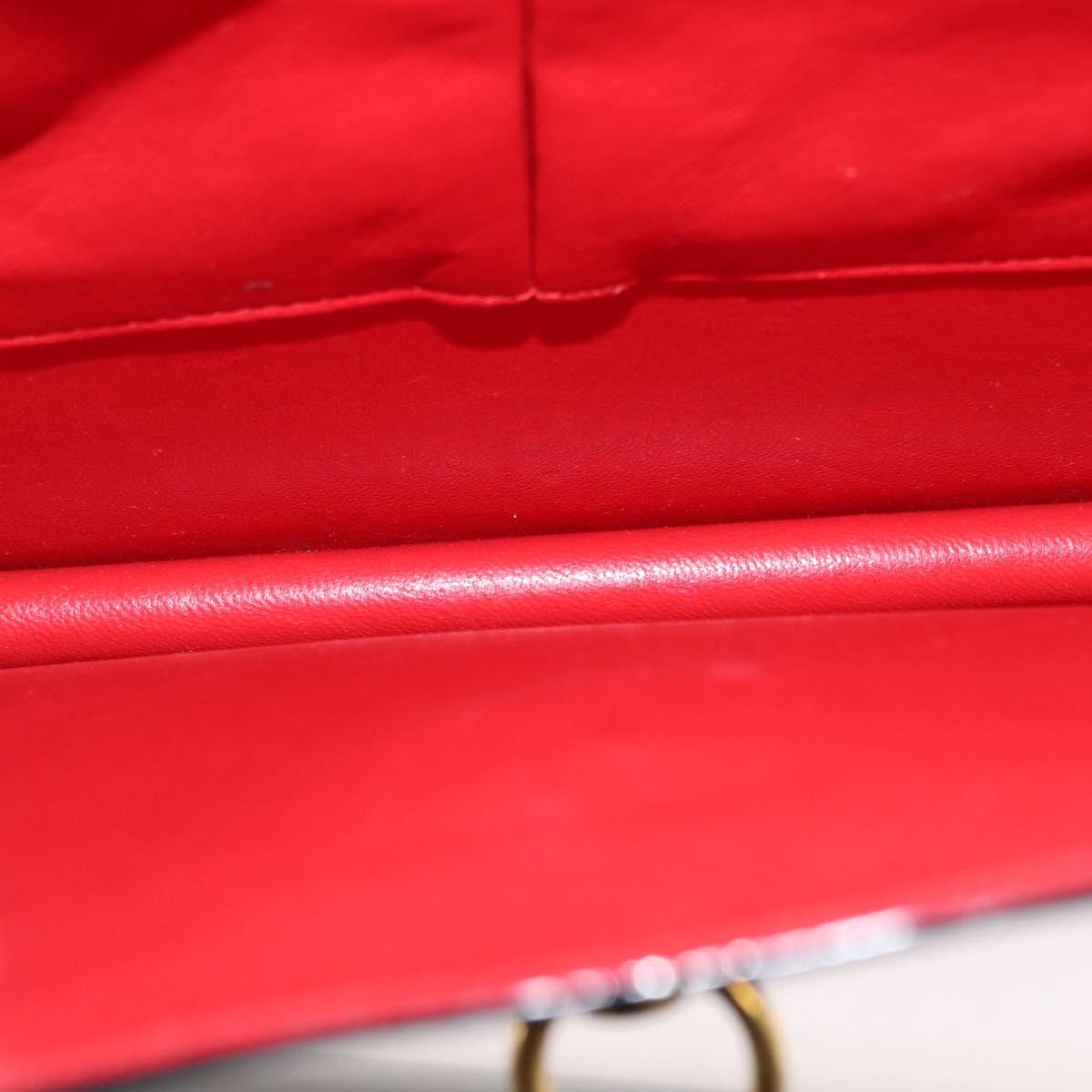 CELINE Hand Bag Leather Black Gold Auth 165770