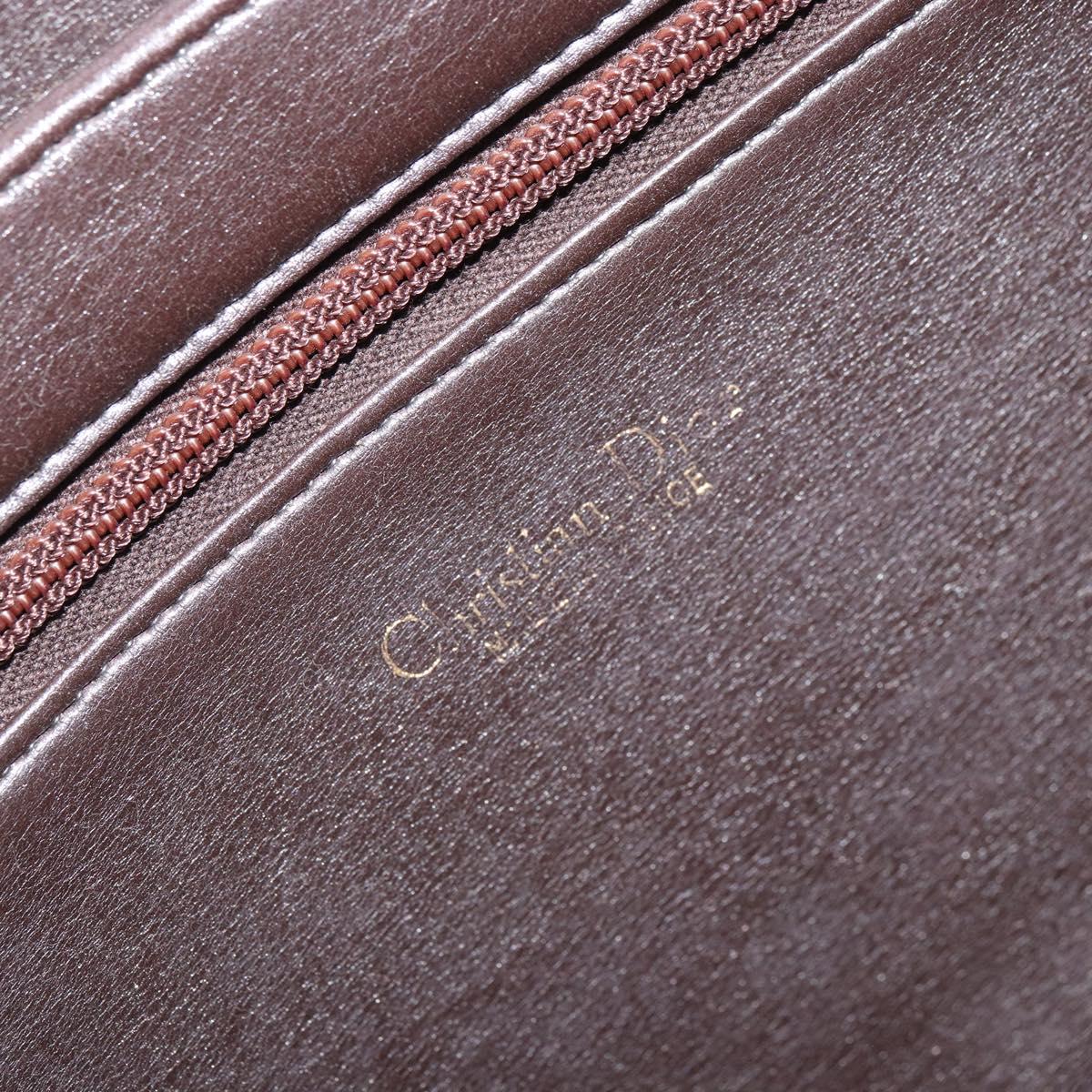 Christian Dior Trotter Canvas Romantic Hand Bag 2way Beige Gold Auth 165776