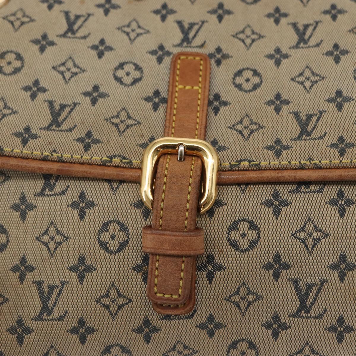 LOUIS VUITTON Monogram Mini Camille Chain Shoulder Bag Blue M92002 Auth 165777