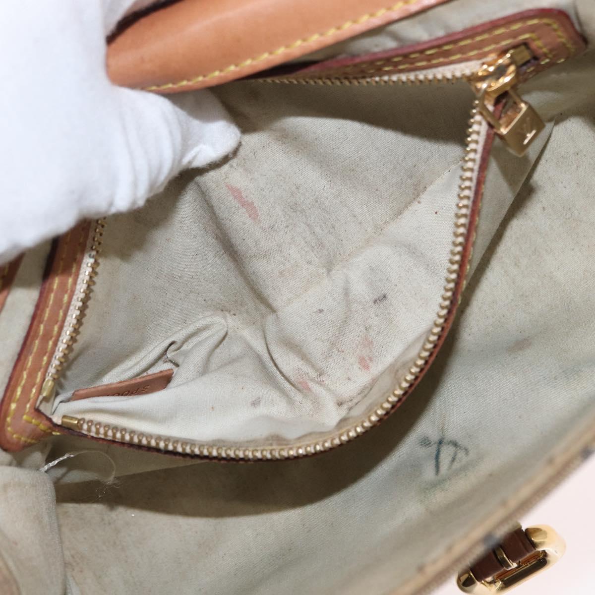 LOUIS VUITTON Monogram Mini Camille Chain Shoulder Bag Blue M92002 Auth 165777