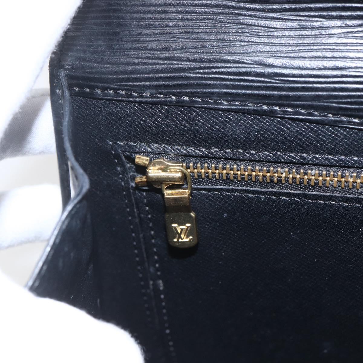 LOUIS VUITTON Epi Art Deco Clutch Bag Black M52632 LV Auth 165780