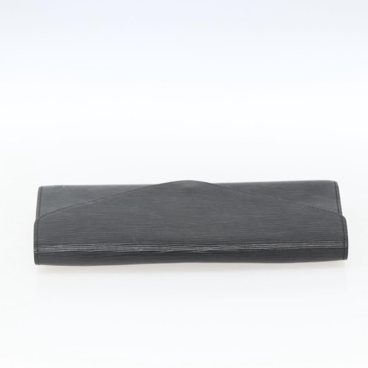 LOUIS VUITTON Epi Art Deco Clutch Bag Black M52632 LV Auth 165780