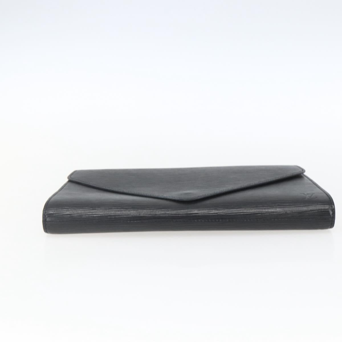 LOUIS VUITTON Epi Art Deco Clutch Bag Black M52632 LV Auth 165780
