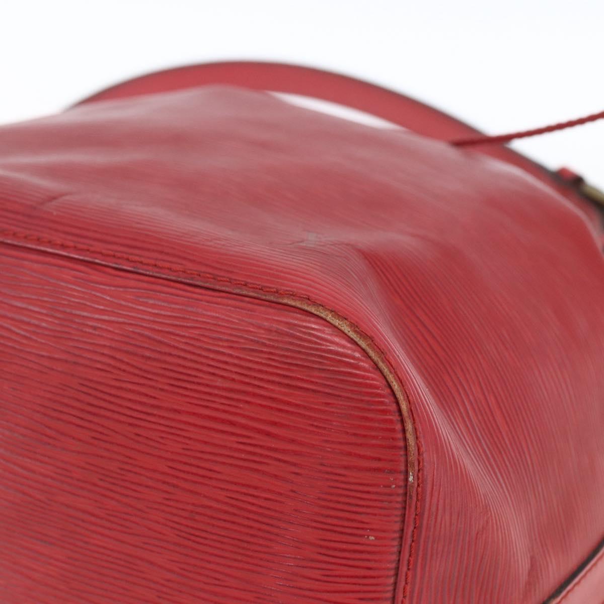 LOUIS VUITTON Epi Petit Noe Shoulder Bag Red M44107 LV Auth 165781