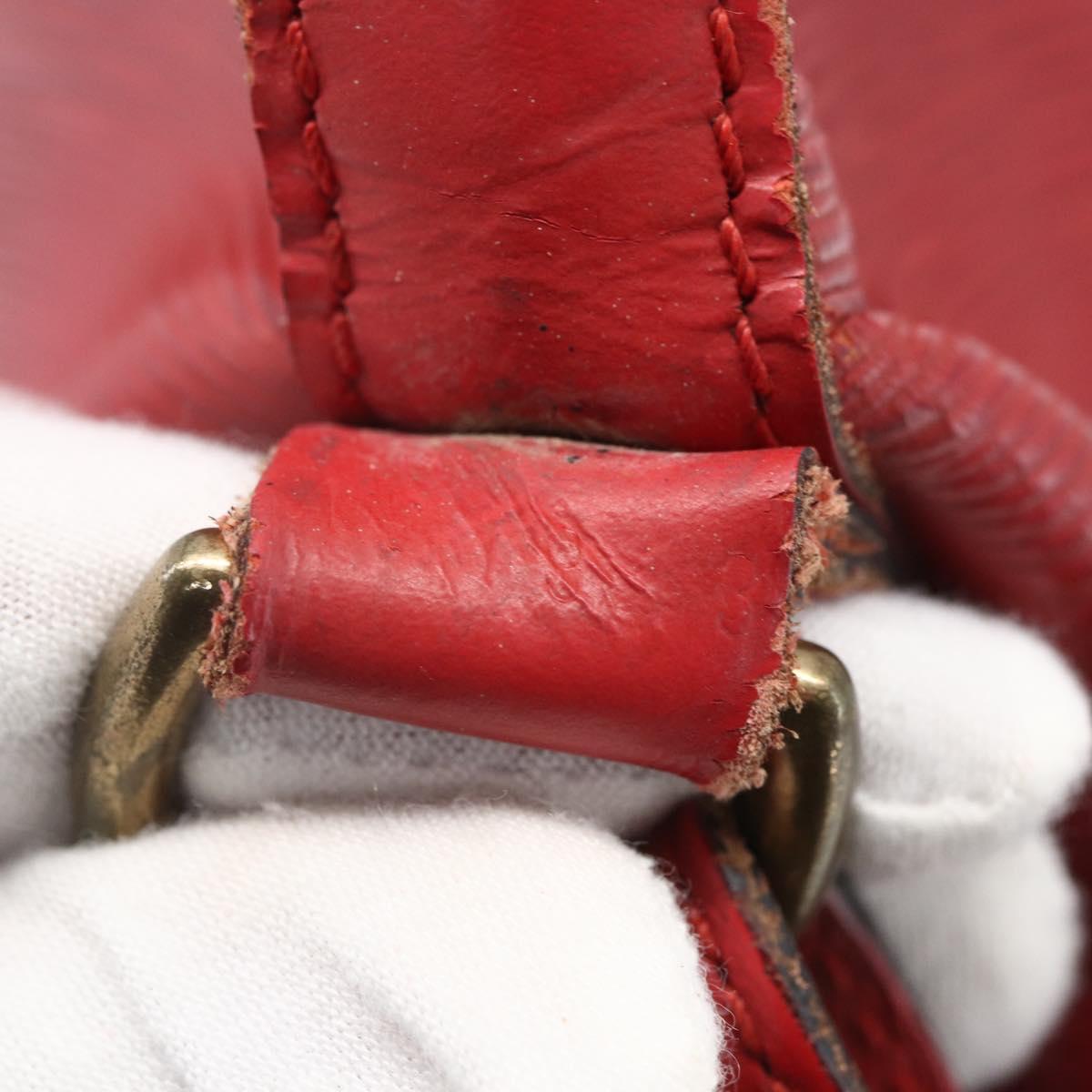 LOUIS VUITTON Epi Petit Noe Shoulder Bag Red M44107 LV Auth 165781