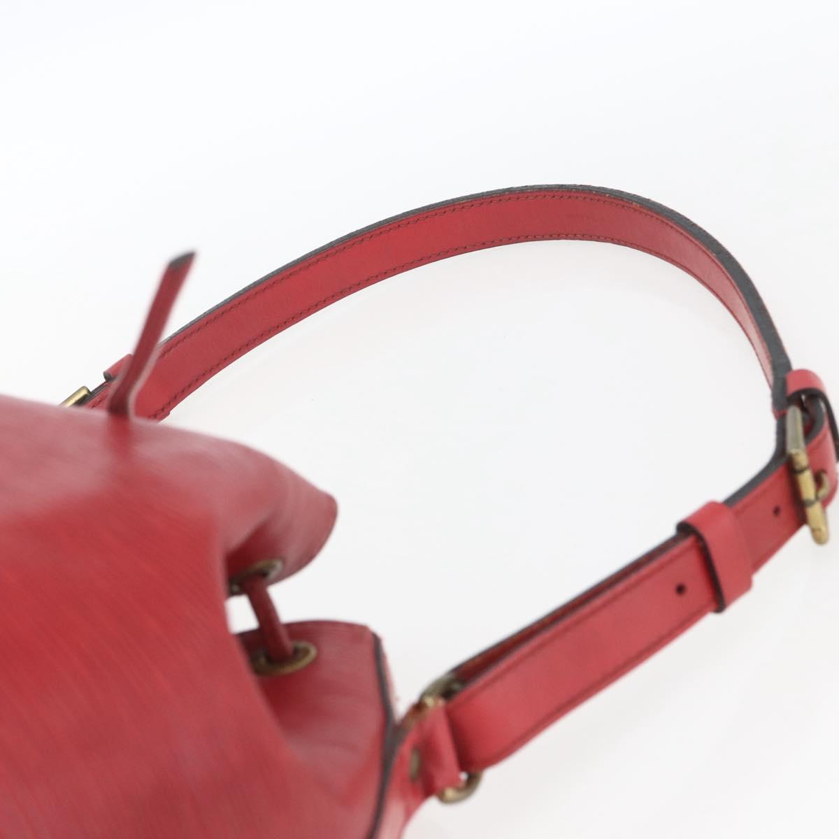 LOUIS VUITTON Epi Petit Noe Shoulder Bag Red M44107 LV Auth 165781