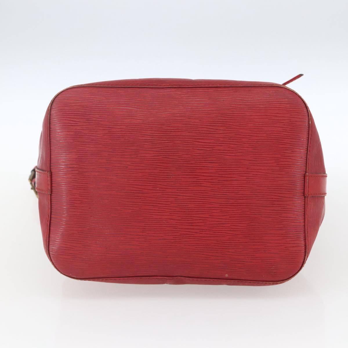 LOUIS VUITTON Epi Petit Noe Shoulder Bag Red M44107 LV Auth 165781
