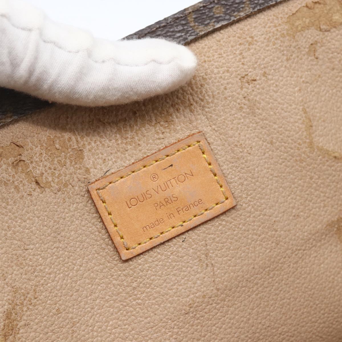 LOUIS VUITTON Monogram Sac Plat Hand Bag M51140 LV Auth 165789