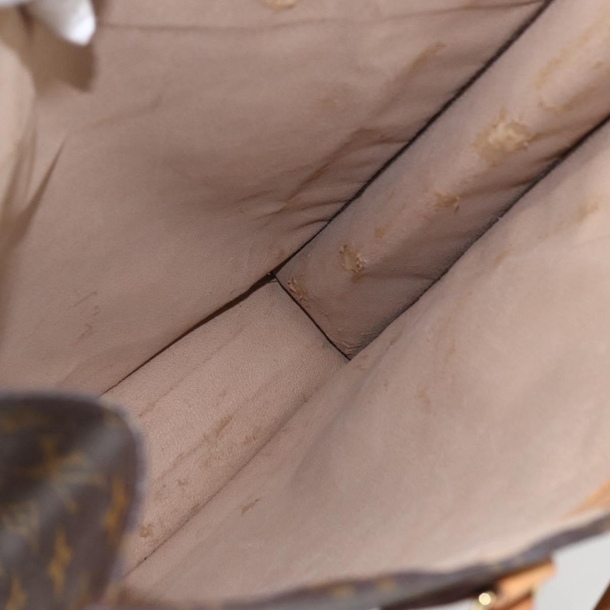 LOUIS VUITTON Monogram Sac Plat Hand Bag M51140 LV Auth 165789