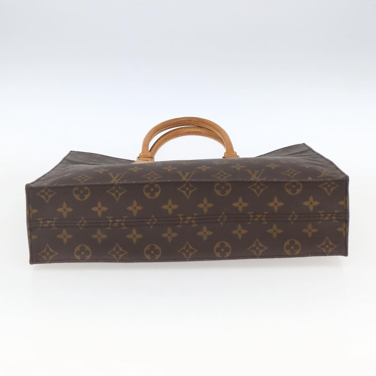 LOUIS VUITTON Monogram Sac Plat Hand Bag M51140 LV Auth 165789