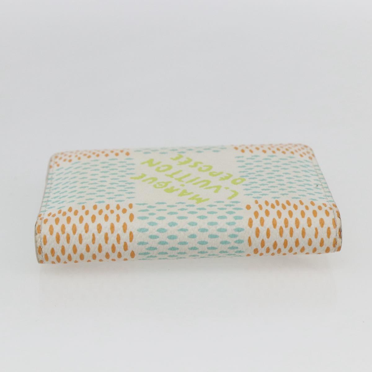 LOUIS VUITTON Damier Heritage Organizer De Poch Case White N40678 Auth 165796M