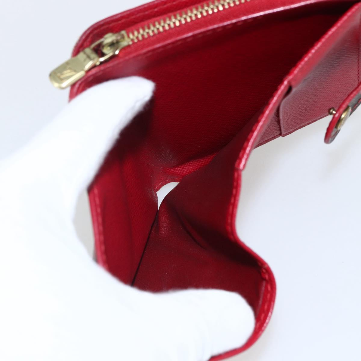 LOUIS VUITTON Monogram Cherry Compact Zip Bifold Wallet M95005 LV Auth 165814V