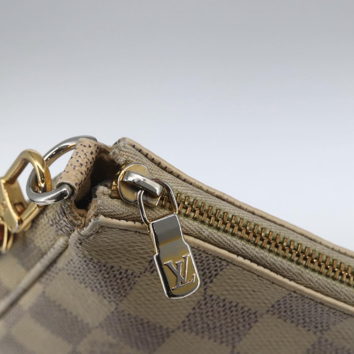 LOUIS VUITTON Damier Azur Pochette Accessoires Pouch N51986 LV Auth 165817